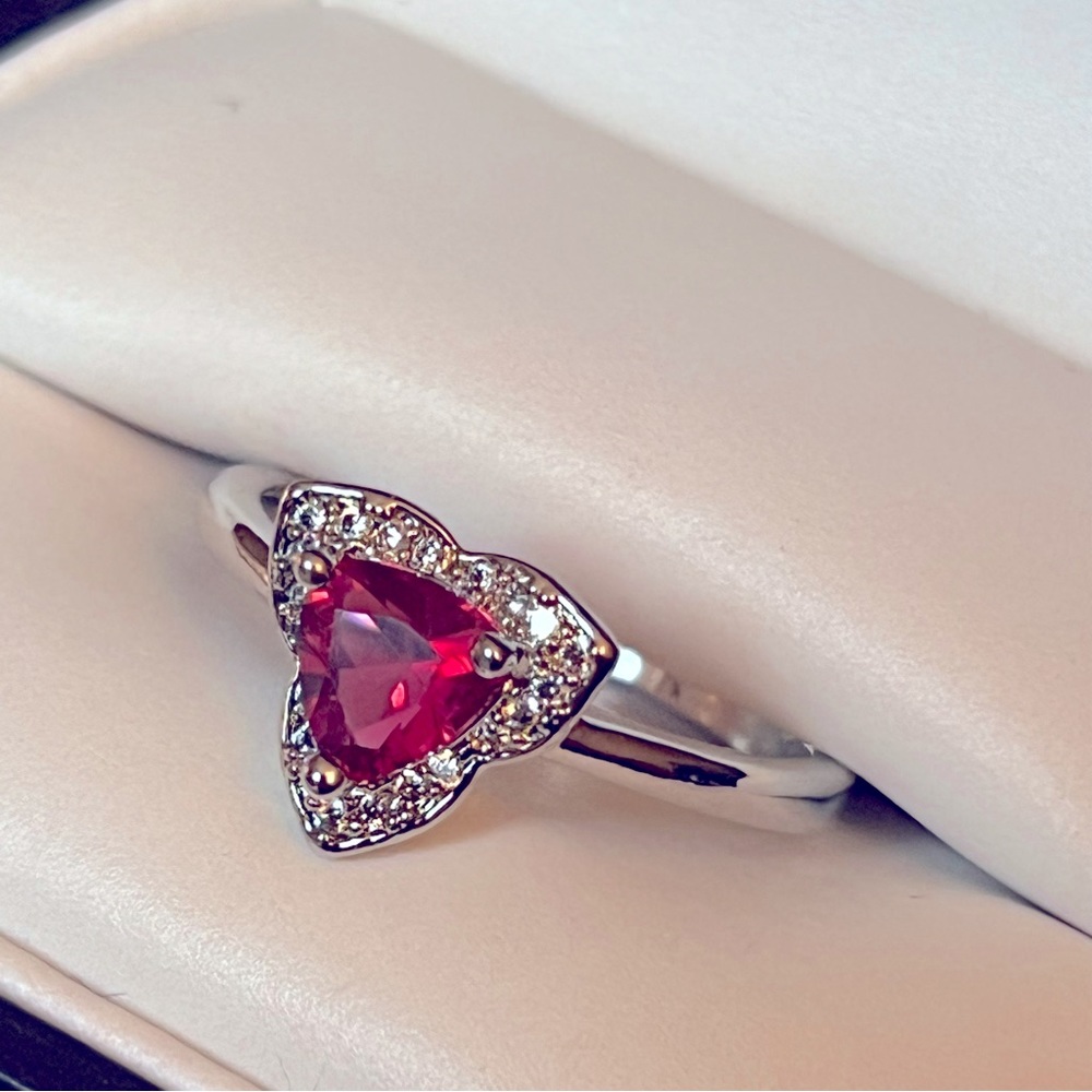 Ruby Halo Ring